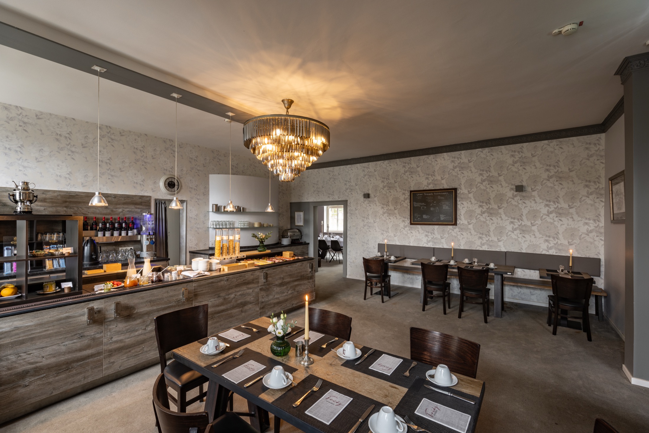 Frühstücksraum im Hotel Fritz am Brunnen